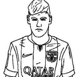 tranh tô màu cầu thủ bóng đá messi