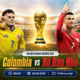 trực tiếp bóng đá colombia và bồ đào nha