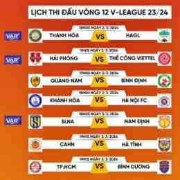 trực tiếp bóng đá vel v league hôm nay