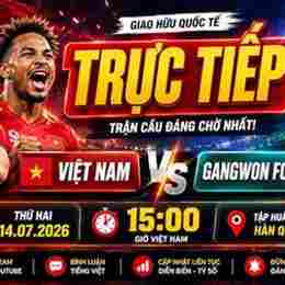 trực tiếp giao hữu bóng đá