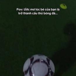 ước mơ trở thành cầu thủ bóng đá